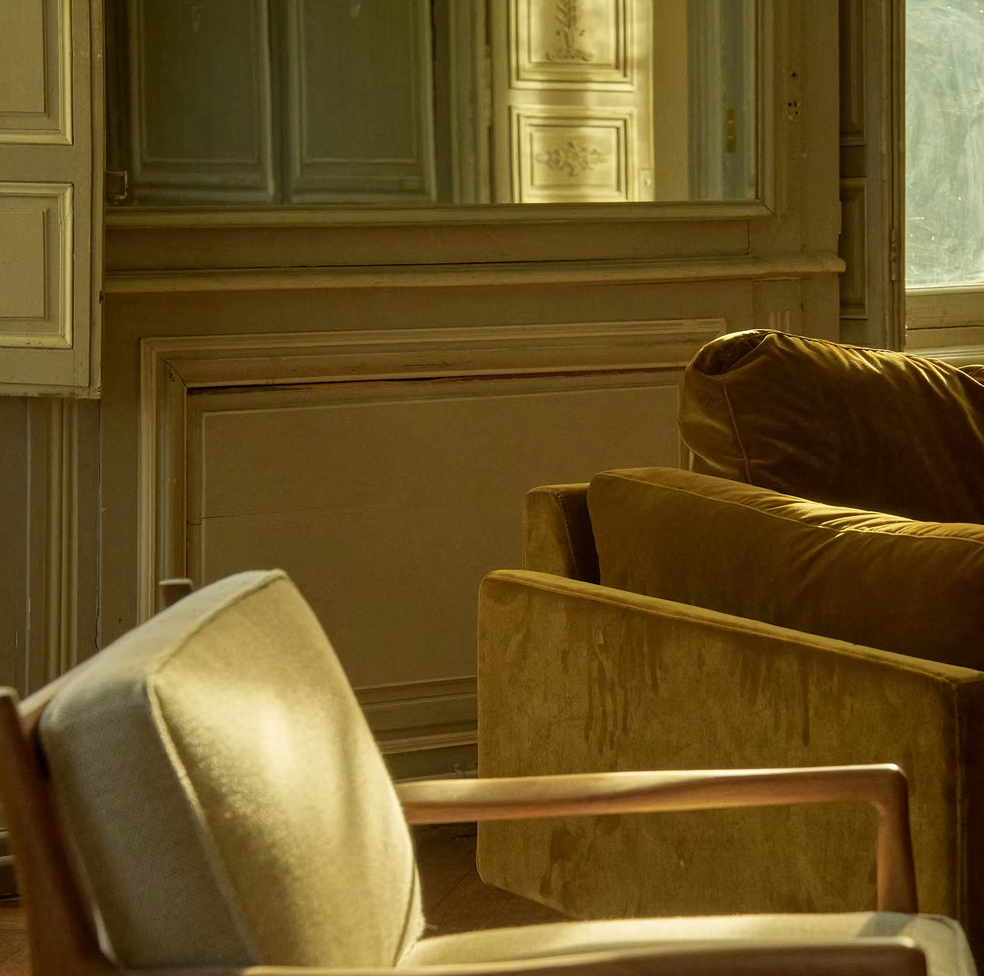 A quiet arrangement of chairs in afternoon light
